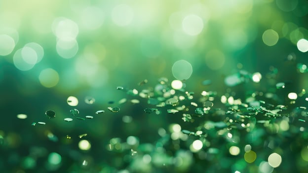 magical green confetti background photo