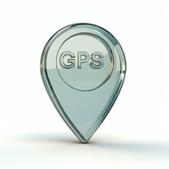 Gps location marker on white background 3d illustration photo