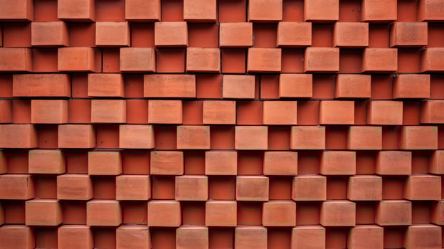 random red brick pattern photo