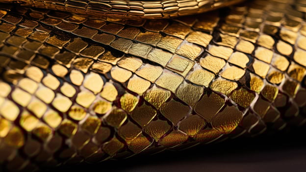 scales gold snake skin photo