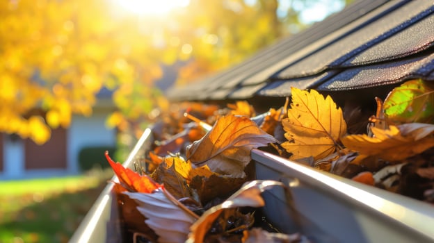 maintenance leaves gutters photo