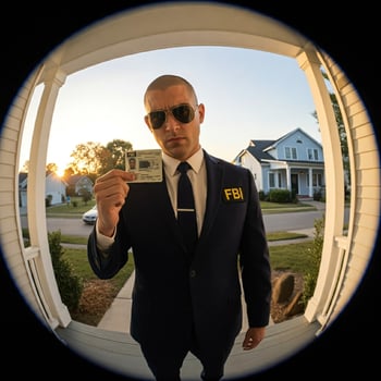 A man in a suit and sunglasses holding a gun photo