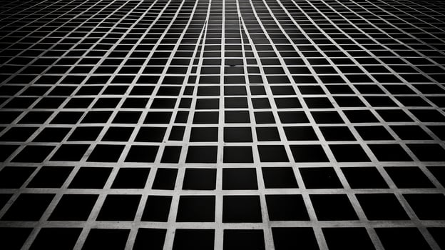 shapes grid black and white photo