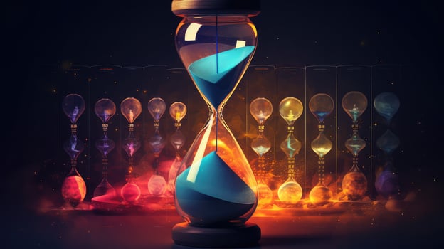 infotime hour glass infographic photo