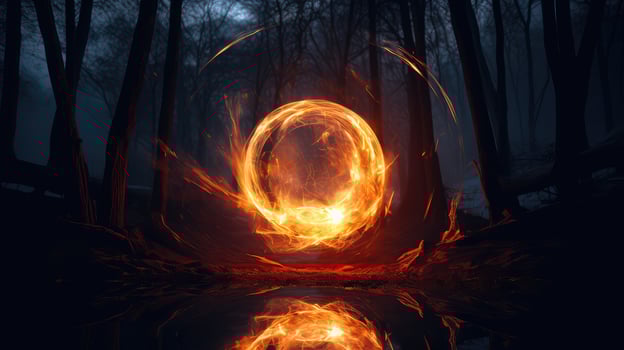 glow fire orb photo