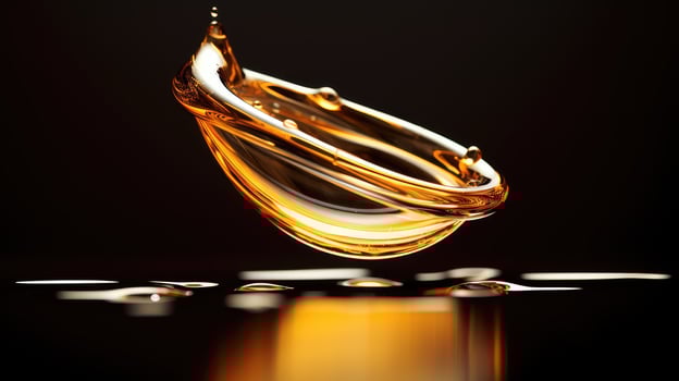 liquid gold oil drop photo