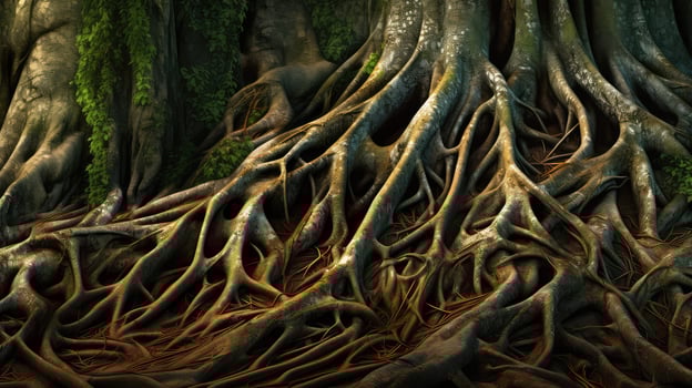 tangled tree abstract photo