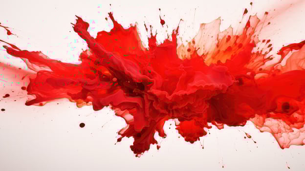 canvas red explosion photo