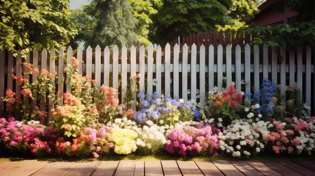 painted wood planks outside photo