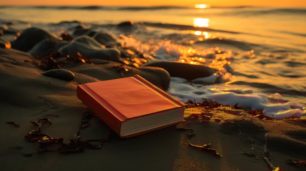 vibrant orange book photo