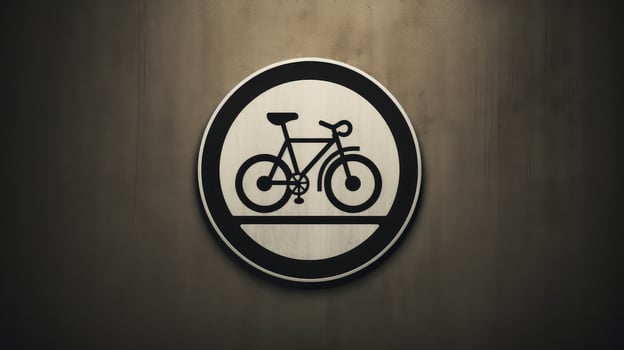 bike road sign graphic photo
