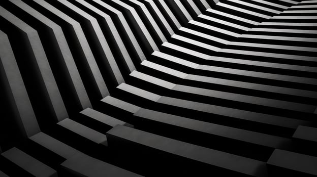 structured black and white abstract lines photo