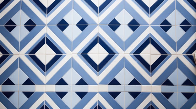 floor pattern blue photo