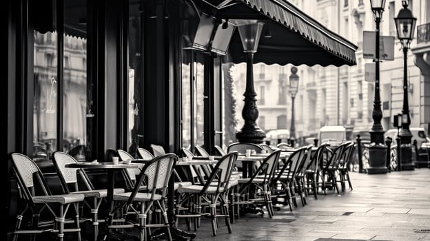 monochrome black and white paris photo