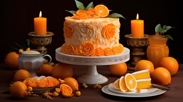 decoration orange presentation photo