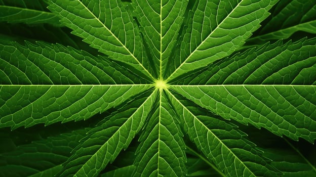 veins pot leaf pattern photo