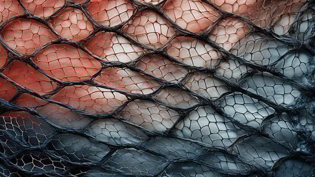 manipulated fishnet texture photo