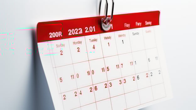 month calendar red photo