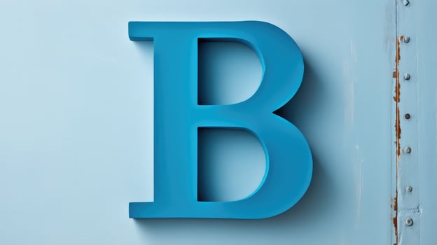 vibrant wooden letter photo