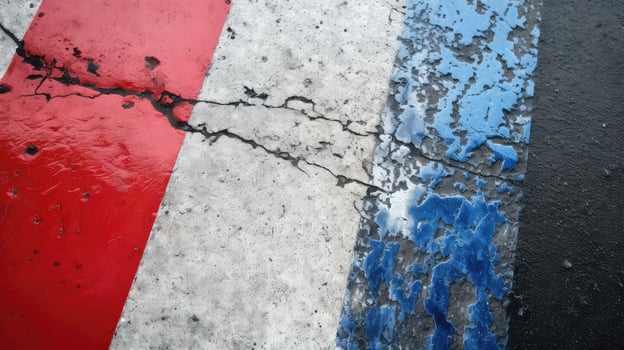 flag red white and blue line photo
