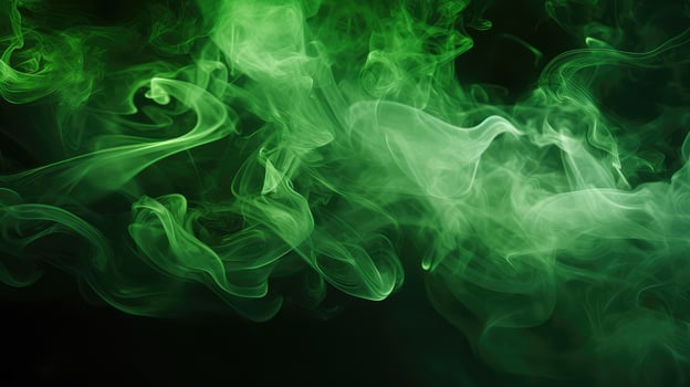 cloud green lights smoke photo