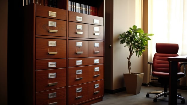 cabinet office furniture wood photo