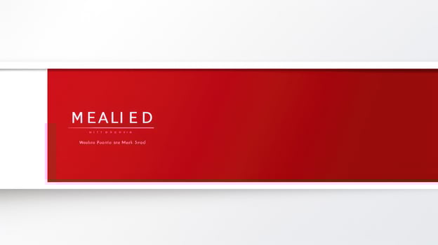 design red banner template photo