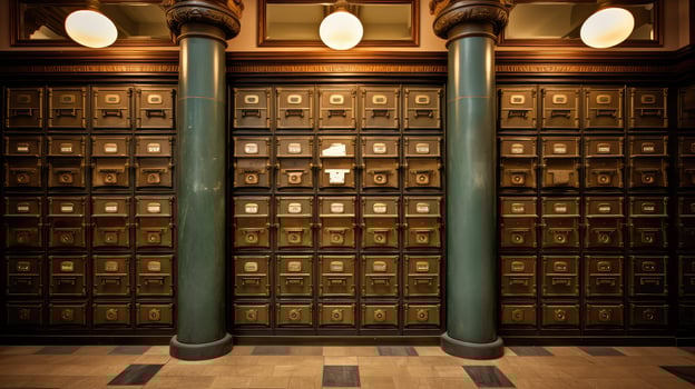 boxes vintage post office photo