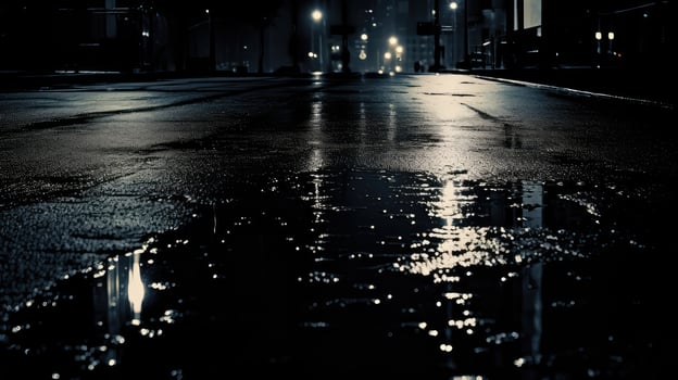 puddle rain black background photo