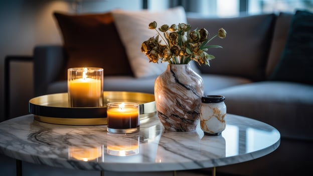 contemporary living room side table photo