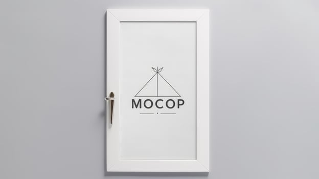 glass door mockup photo