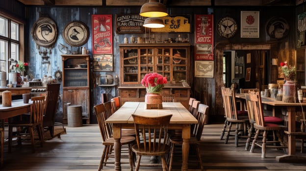 vintage wooden interior photo