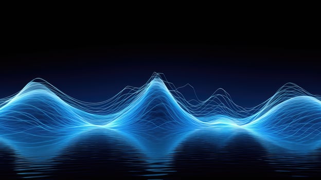 ripple blue sound wave photo