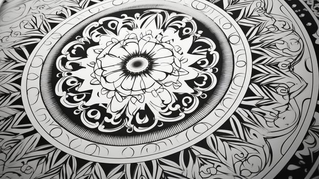 intricate coloring book pages photo