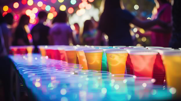 party beer pong cups photo