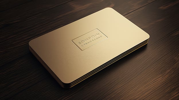 sophisticated business card template gold photo