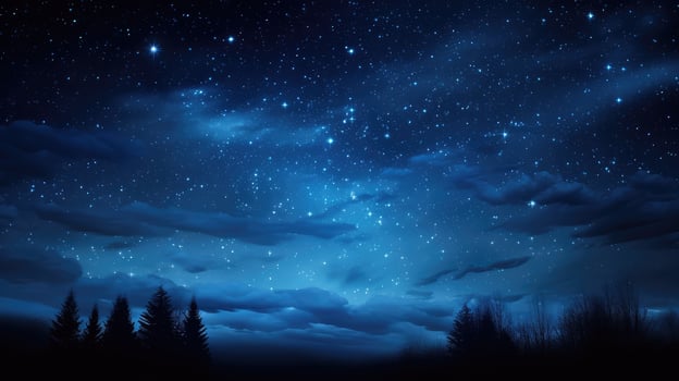 stars blue to black background photo