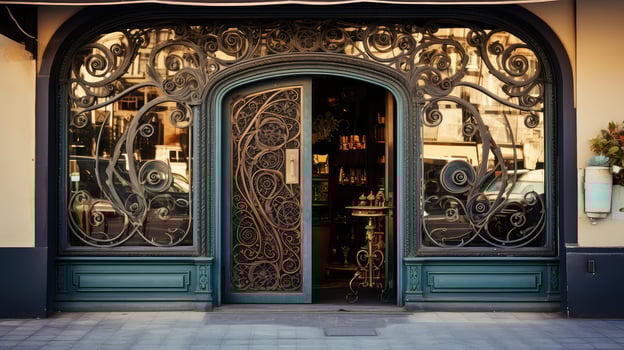 elegant store door photo