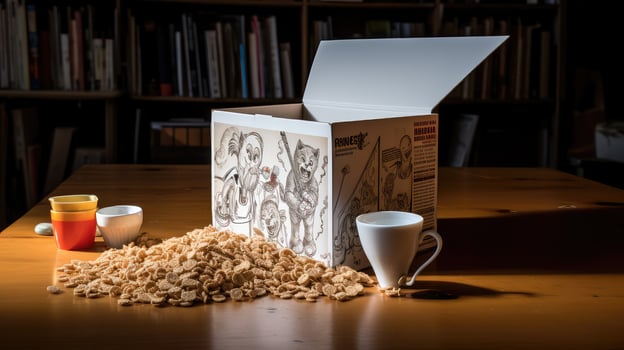 friendly cereal box outline photo