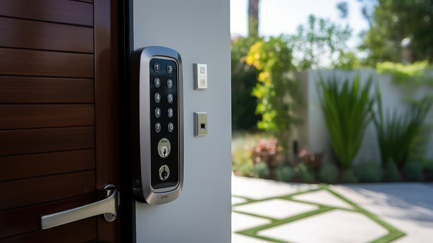 electronic house lock photo