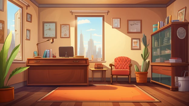 desk medical office background photo