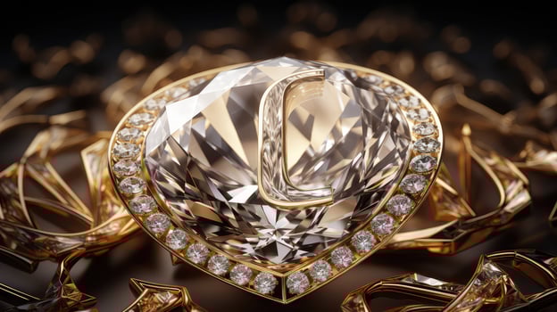 branding gold diamond font photo