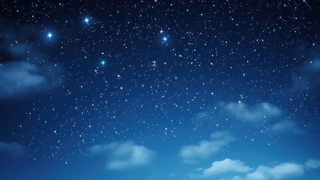 deep blue sky stars photo