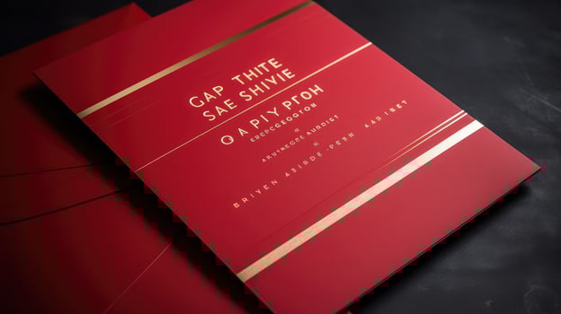 design wedding invitation red photo