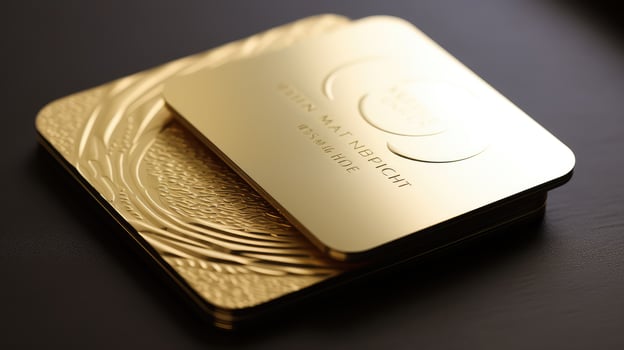 modern metallic gold foil photo
