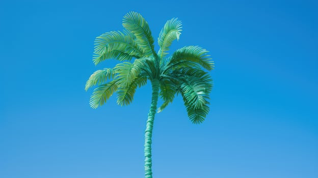 decor plastic palm tree photo