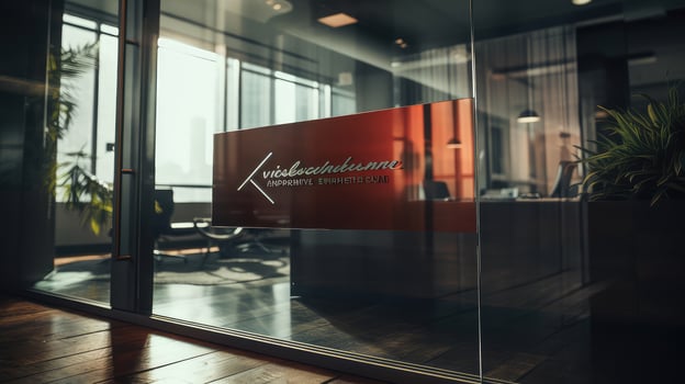 modern office signage photo