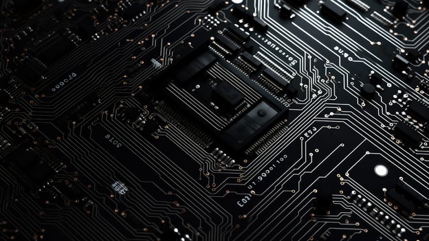 monochromatic circuit board texture photo