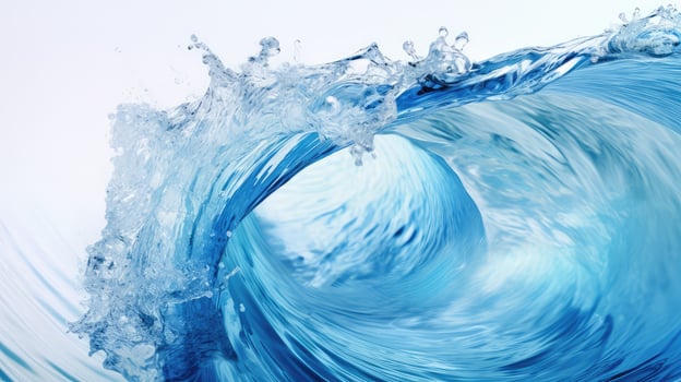 artwork blue wave design photo