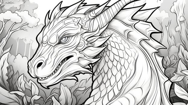 magical coloring book pages photo